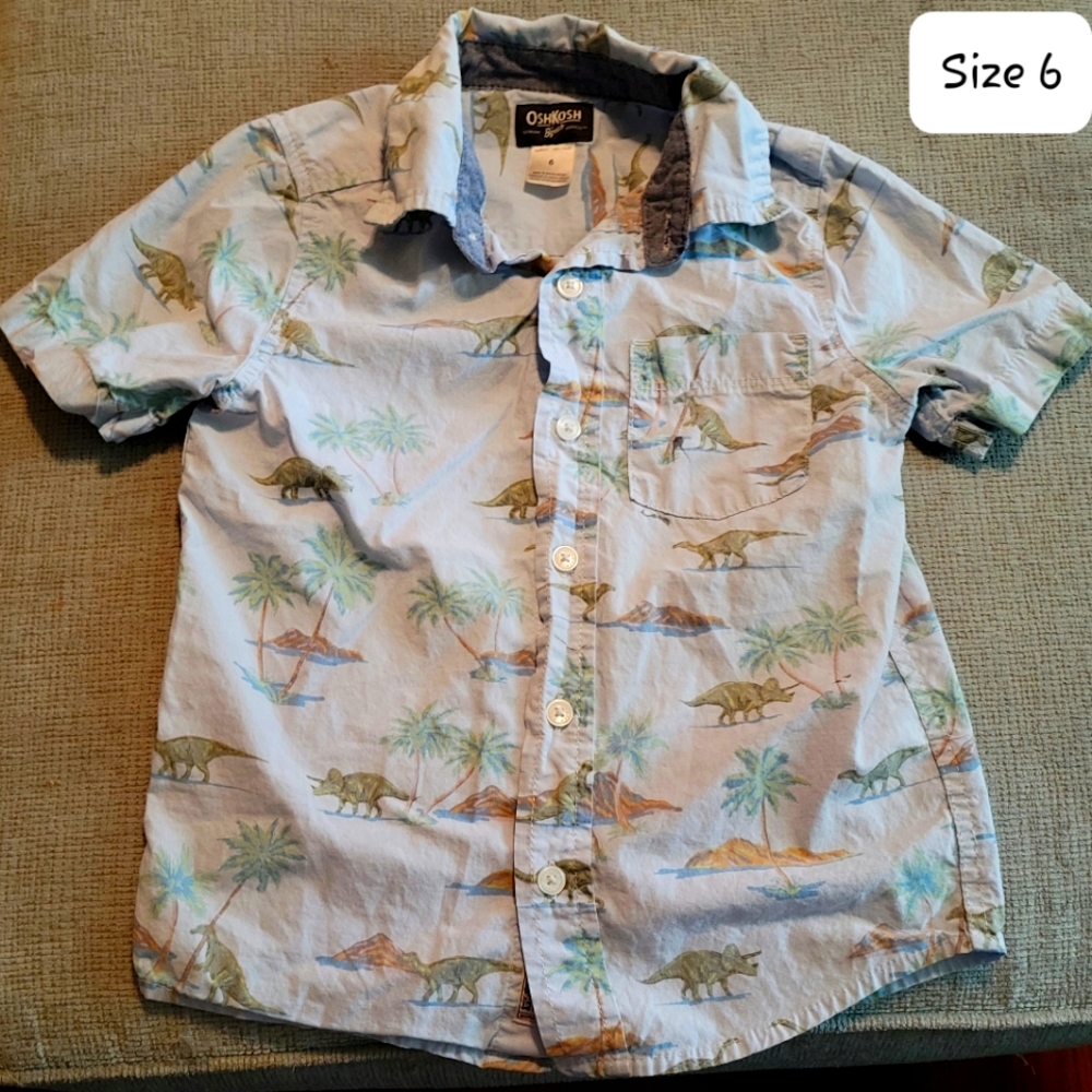 Boys size 6 Oshkosh button up shirt